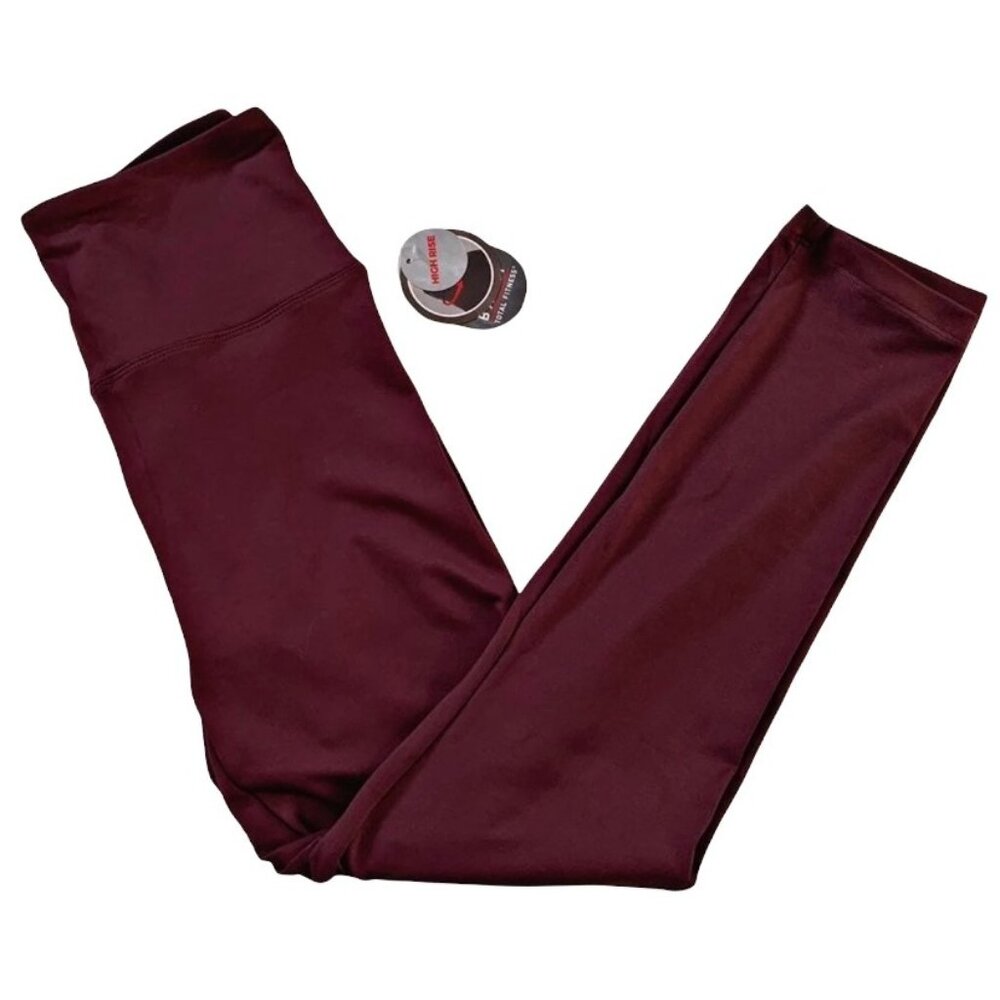 NWT Bally High Rise Burgundy Ankle Legging M